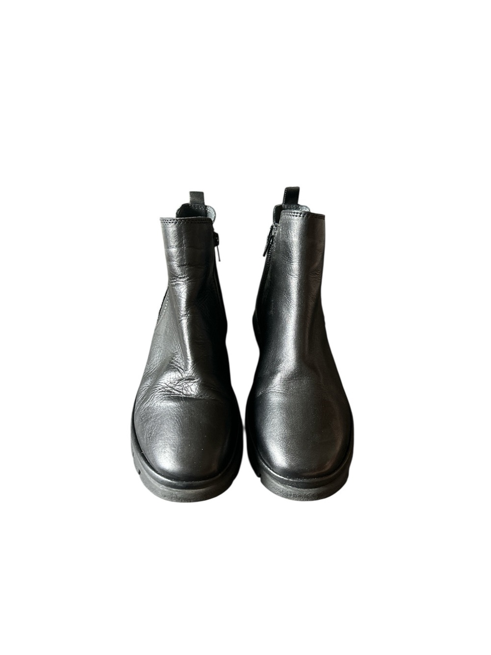 Miz Mooz Black Women's Leather Chelsea Boots size 38